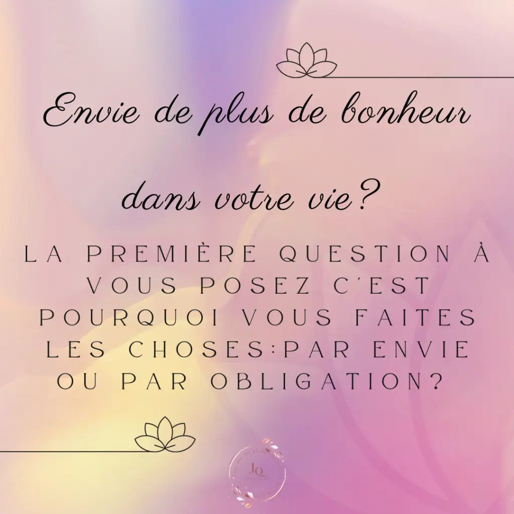 Envie de plus de bonheur